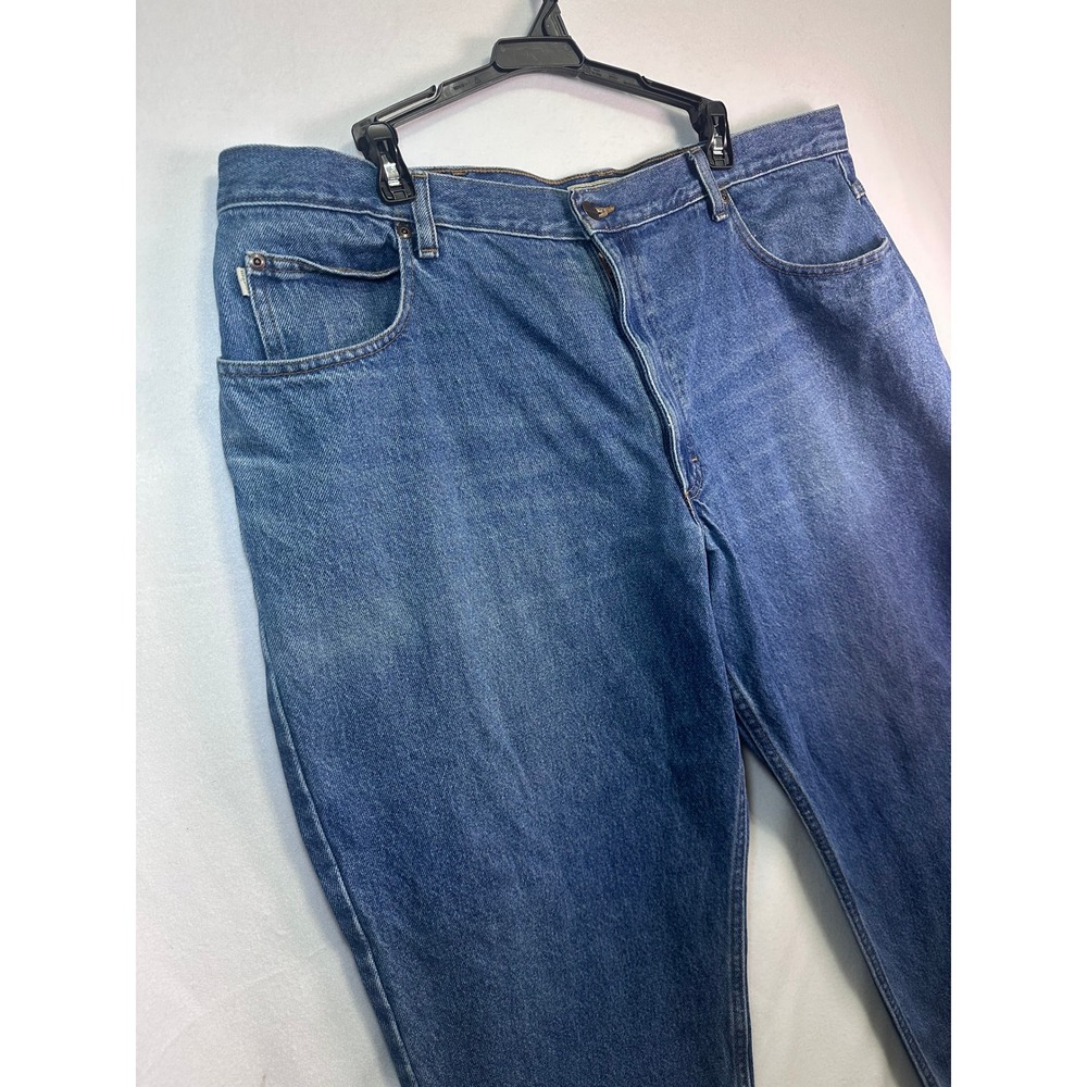 LL Bean Mens Relaxed Fit Jeans Blue Denim 42x28 Straight Leg Casual Jeans - Picture 2 of 12
